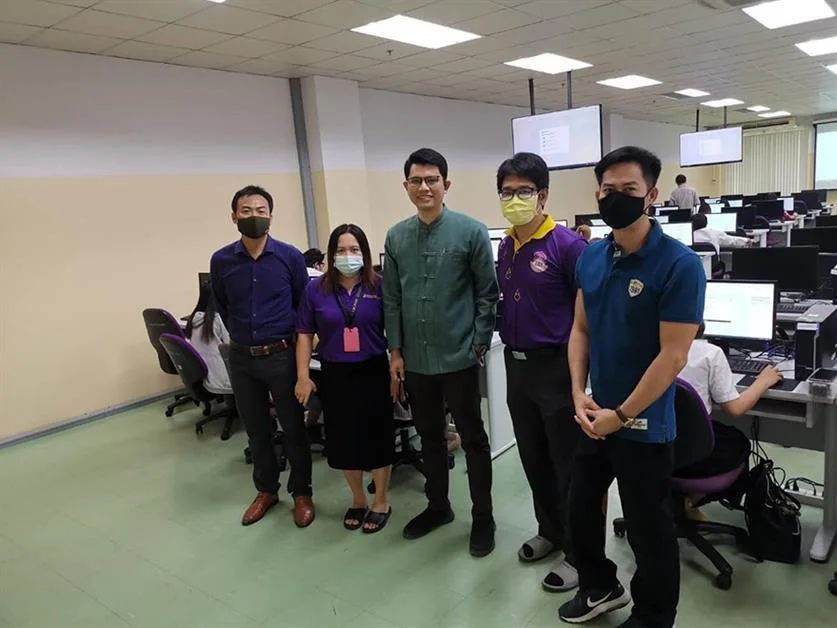 งานฝึกอบรมสารสนเทศ ศูนย์บริการเทคโนโลยีสารสนเทศและการสื่อสาร ทดสอบระบบสอบ สมรรถนะดิจิทัลสำหรับนิสิตระดับปริญญาตรีประจำปี ครั้งที่ 1